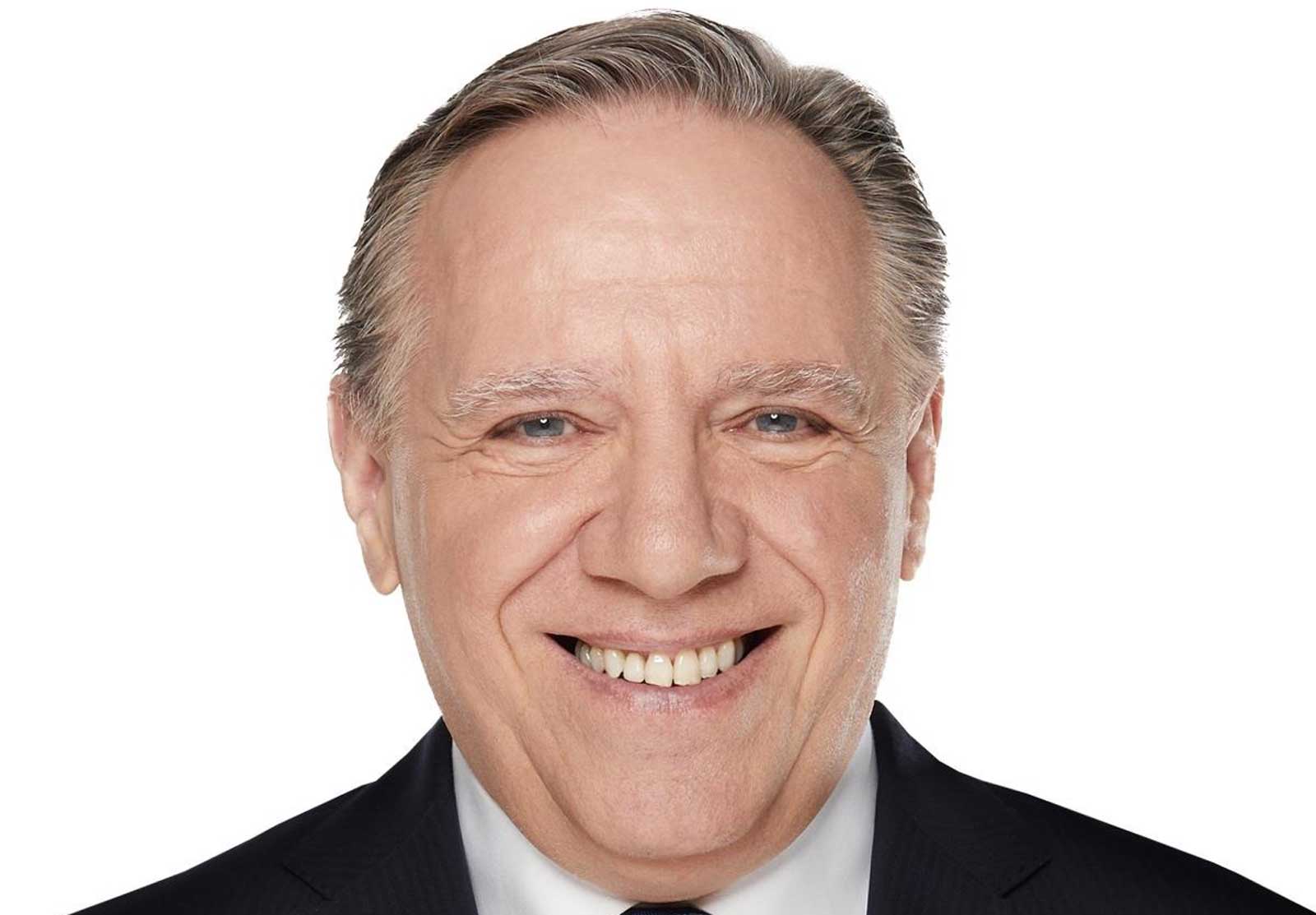 Photo portrait de François Legault.